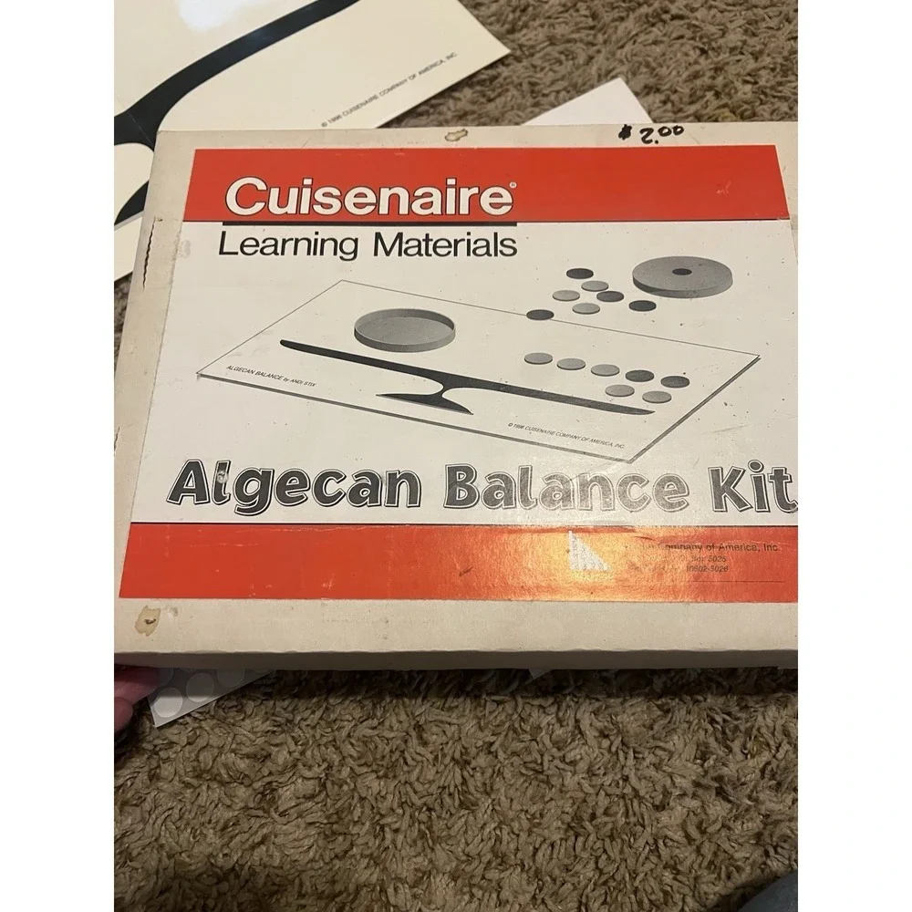 Student Algecan Balance Kit in box W/Instructions‎ CUISENAIRE Stem Variables New